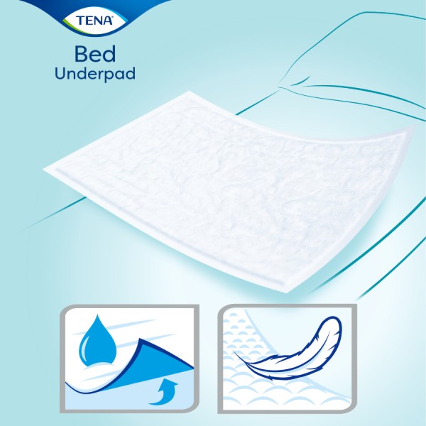 Фото - Одноразовая пеленка Tena Bed Underpad Normal 60x60 cм 30 шт. (7322540525427)