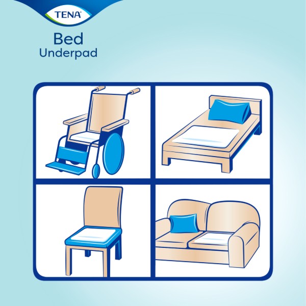 Фото - Одноразовая пеленка Tena Bed Underpad Normal 60x60 cм 30 шт. (7322540525427)