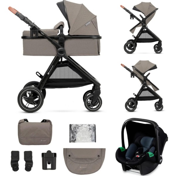 Фото - Коляска универсальная 3 в 1 Kinderkraft Esme Sand Beige (KSESME00BEG3000)