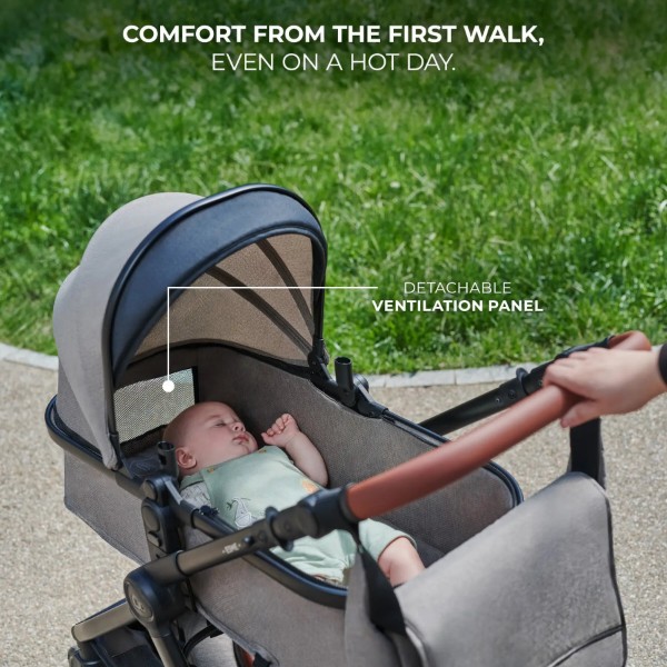 Фото - Коляска универсальная 3 в 1 Kinderkraft Esme Moonlight Grey (KSESME00GRY3000)