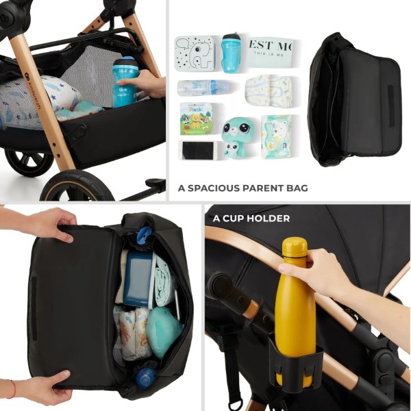 Фото - Коляска универсальная 3 в 1 Kinderkraft Esme Moonlight Grey (KSESME00GRY3000)