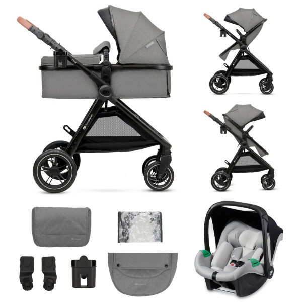 Фото - Коляска универсальная 3 в 1 Kinderkraft Esme Moonlight Grey (KSESME00GRY3000)