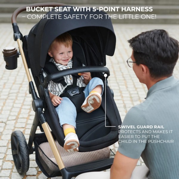 Фото - Коляска універсальна 3 в 1 Kinderkraft Moov 2 Air Light Gray (KSMOOV02LGR3000)