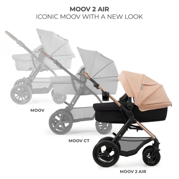 Фото - Коляска універсальна 3 в 1 Kinderkraft Moov 2 Air Sand Beige (KSMOOV02BEG0000)