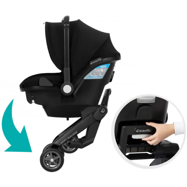 Фото - Автокресло Evenflo Shyft DualRide - Beaufort Black