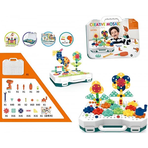 Фото - Пластиковий конструктор Beiens Юний майстер 249 елементів (ВС8826)