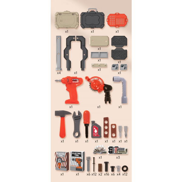 Фото - Сюжетно-рольова гра. Набір-професій Beiens Майстерня (ВН7128А)