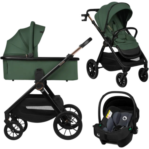 Фото - Коляска універсальна 3 в 1 Lionelo Layla Green Forest