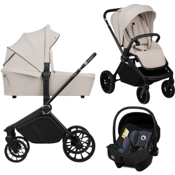 Фото - Коляска универсальная 3 в 1 Lionelo Mika Plus Beige Sand