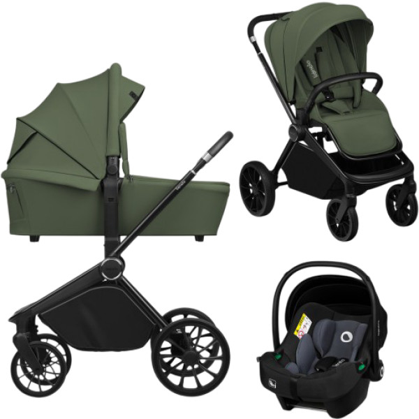 Фото - Коляска універсальна 3 в 1 Lionelo Mika Plus Green Olive