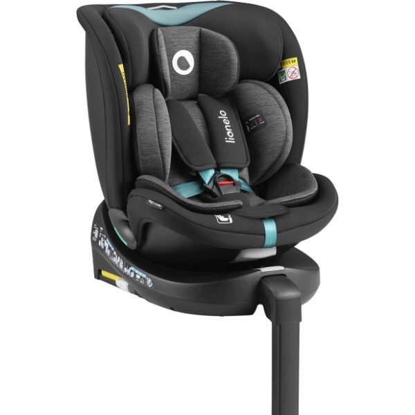 Фото - Автокресло Lionelo NAVY I-SIZE BLACK TURQUOISE