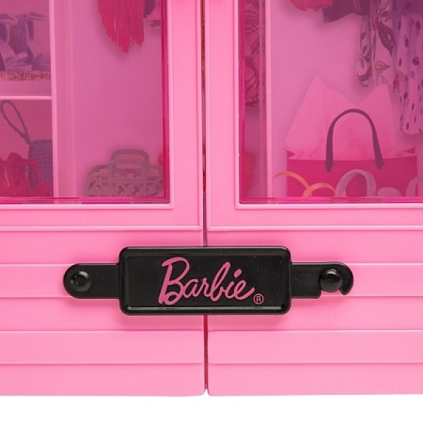 Фото - Меблі і будиночки для ляльки Barbie Рожева шафа (GBK11)