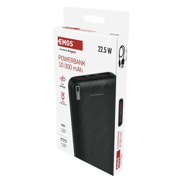 Фото - Батарея мобильная EMOS AlphaQ3 B0571B 22,5W/10000mAh, черный, PD20W