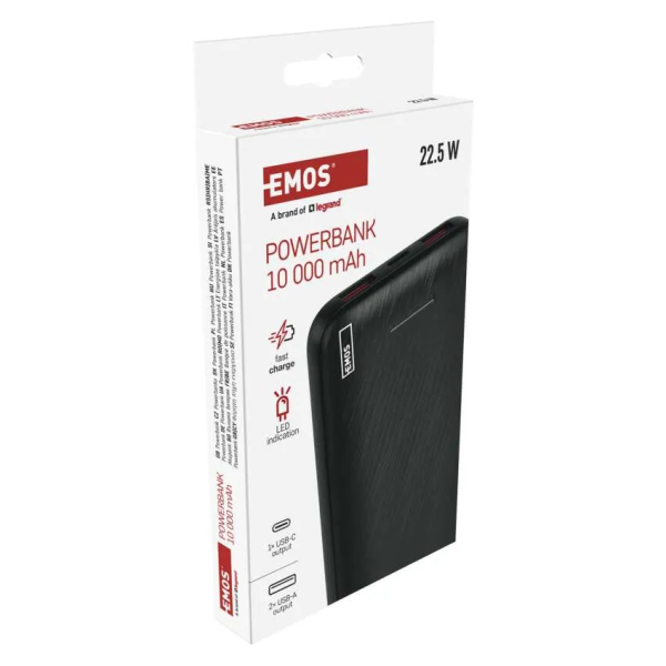Фото - Батарея мобильная EMOS AlphaQ3 B0571B 22,5W/10000mAh, черный, PD20W