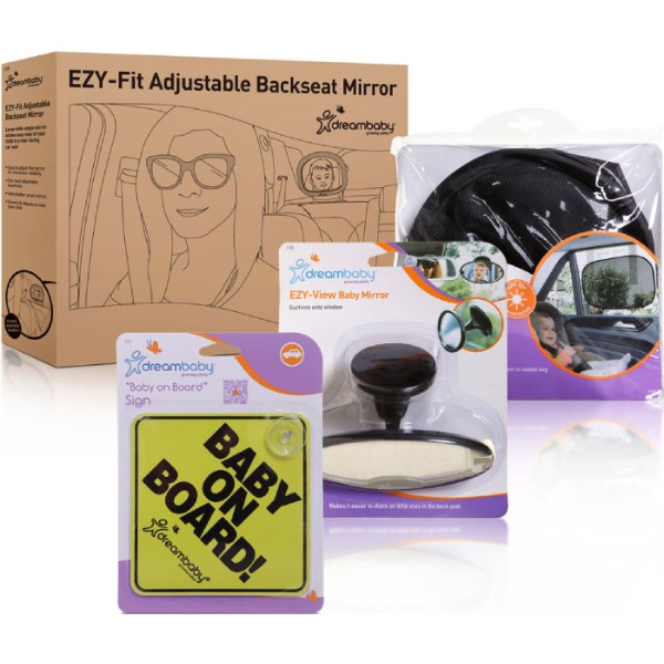 Фото - Дзеркало для контролю за дитиною DreamBaby G2288BB + шторка + знак