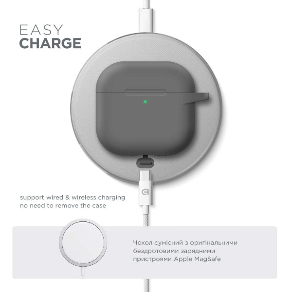 Фото - Чехол для наушников Armorstandart Hang Case for Apple AirPods 4 Advanced ash (ARM81278)