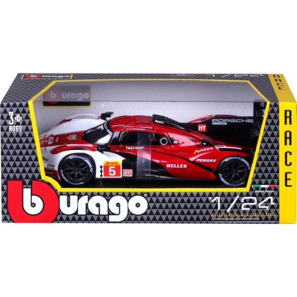 Фото - Коллекционная машинка 1:24 Bburago PORSCHE 963 (1:24) (18-28022)