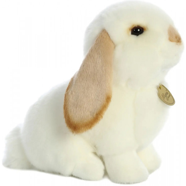 Фото - М'яка іграшка Aurora Кролик висловухий біло-бежевий 23 см (170091B)