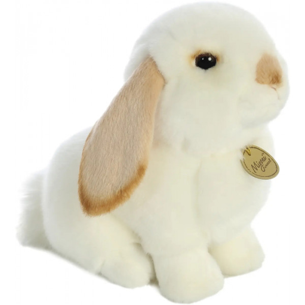 Фото - М'яка іграшка Aurora Кролик висловухий біло-бежевий 23 см (170091B)