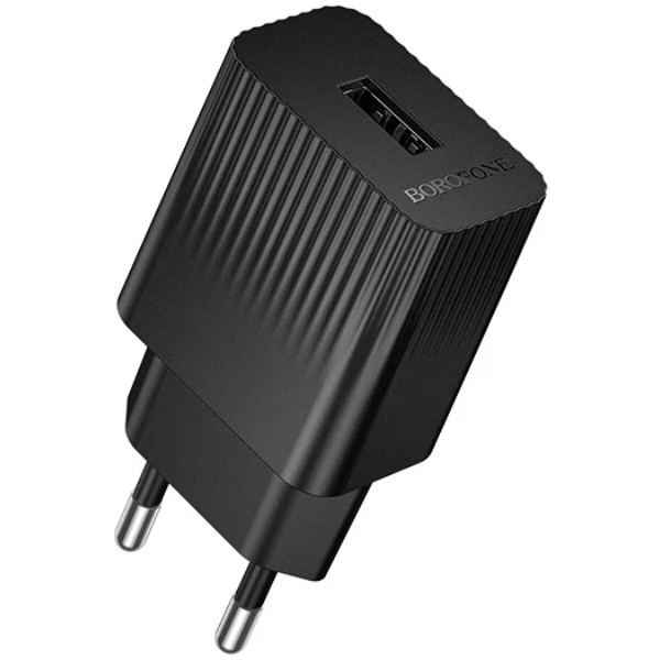 Фото - Сетевое зарядное устройство BOROFONE BAS71A Source single-port charger Black (6941991122552)