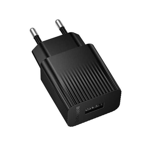 Фото - Сетевое зарядное устройство BOROFONE BAS71A Source single-port charger Black (6941991122552)