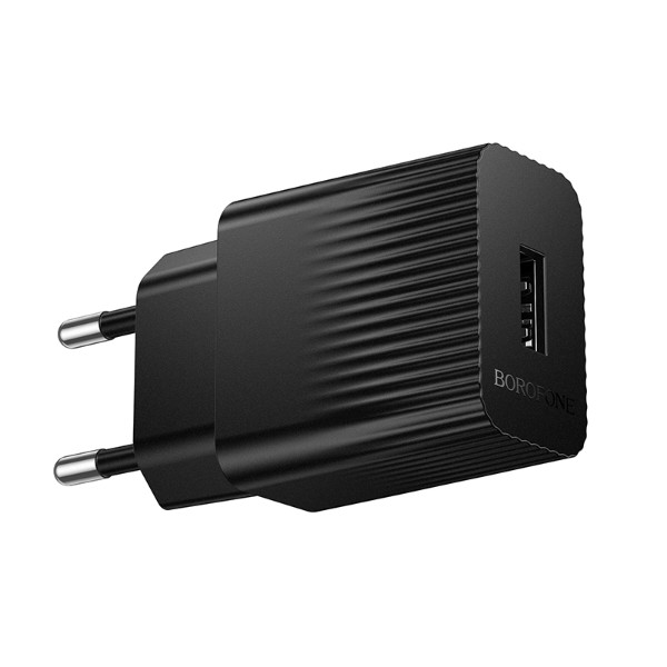 Фото - Сетевое зарядное устройство BOROFONE BAS71A Source single-port charger Black (6941991122552)