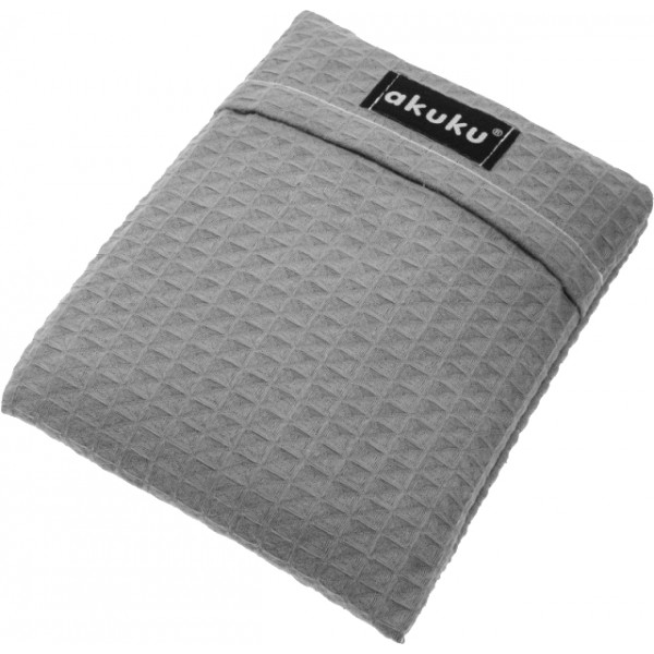 Фото - Суха грілка для малюка Akuku з вишневими кісточками 13x16 см, сірий (A0635)