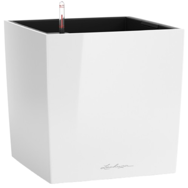 Фото - Вазон Lechuza 40/40/40 Cube Premium Білий 16360