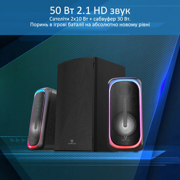 Фото - Комп'ютерна акустика 2.1 Vertux Sonicthunder-50.eu