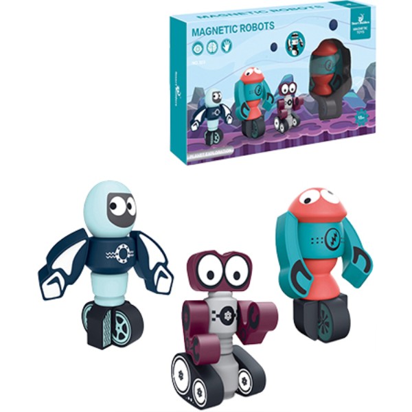 Фото - Магнитный конструктор MAGNETIC TOYS робот 21 эл. (323)