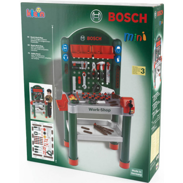 Фото - Сюжетно-рольова гра. Набір-професій Klein Майстерня з 79 частин Bosch Mini (8320)
