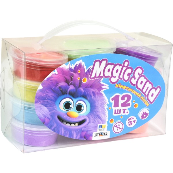 Фото - Кінетичний пісок Strateg Magic sand 12 шт. (39405)