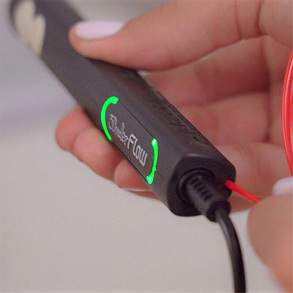 Фото - 3D-ручка 3Doodler Flow для проф. использования – СИНЯЯ (8 cтержней, аксессуары) (FLOW-INTL)