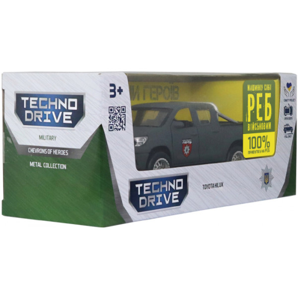 Фото - Наземна військова техніка TechnoDrive серії Шеврони Героїв – TOYOTA HILUX – ОШБр НПУ ЯРОСТЬ (KM6118F)