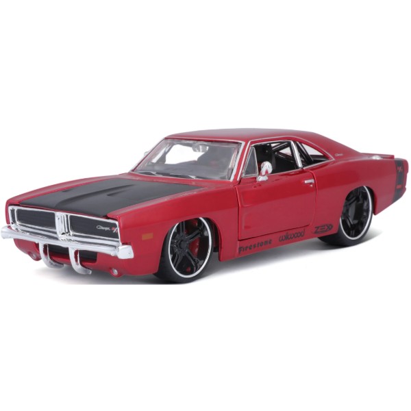 Фото - Коллекционная машинка 1:24 Maisto 1969 Dodge Charger R/T (32537 met. red)