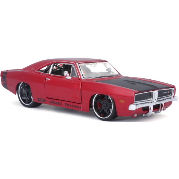 Фото - Коллекционная машинка 1:24 Maisto 1969 Dodge Charger R/T (32537 met. red)