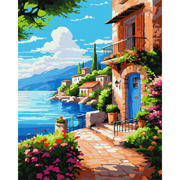 Фото - Картина за номерами Ideyka Спокій біля хвиль ©art_selena_ua 40х50 см (KHO2791)