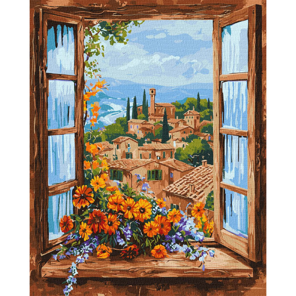 Фото - Картина за номерами Ideyka Чудовий пейзаж ©art_selena_ua 40х50 см (KHO3278)