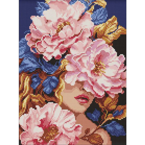 Фото - Алмазний живопис Ideyka Квіткова чарівність ©victoria_art 30х40 см (AMO8019)