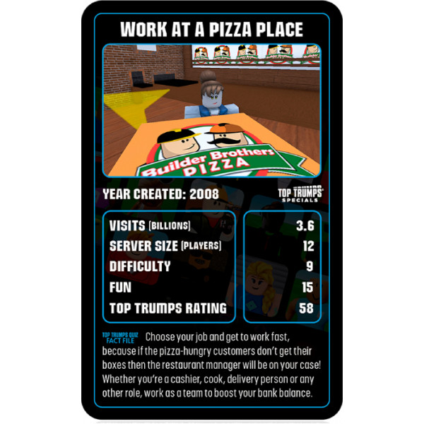 Фото - Настільна гра (5-7 років) Winning Moves ROBLOX The Independent and Unofficial Guide Top Trumps (WM03145-EN1-6)