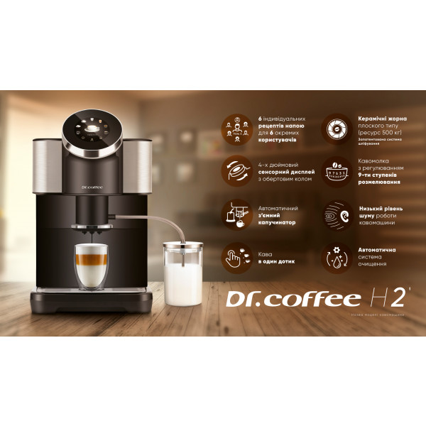 Фото - Кавомашина Dr.Coffee H2-CW White