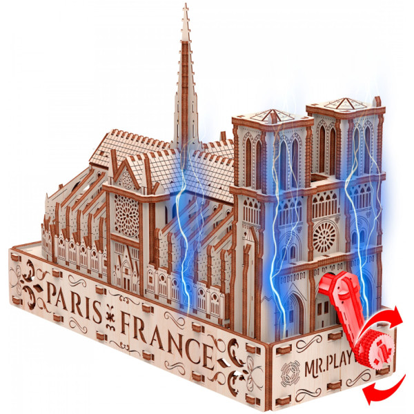 Фото - 3D пазли Mr.Playwood Собор Паризької Богоматері (Еко - лайт) (10210)