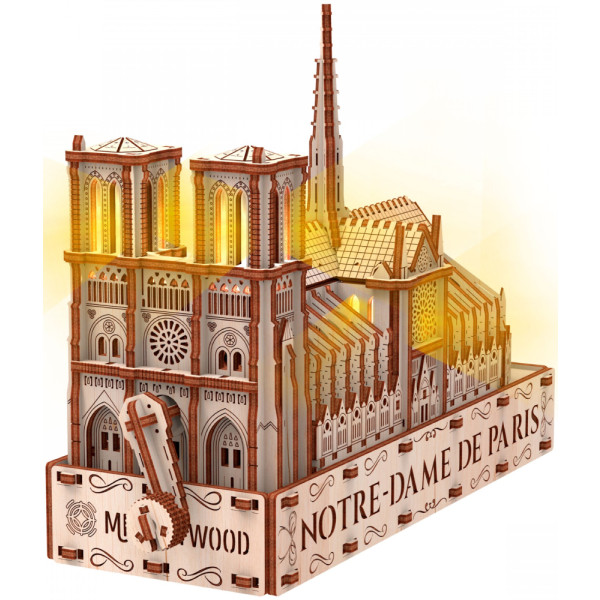 Фото - 3D пазли Mr.Playwood Собор Паризької Богоматері (Еко - лайт) (10210)
