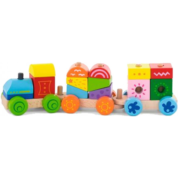 Фото - Базовый игровой транспорт для малыша Viga Toys Яркие кубики (50534)