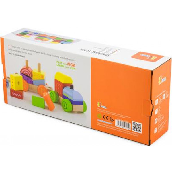 Фото - Базовый игровой транспорт для малыша Viga Toys Яркие кубики (50534)