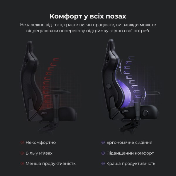 Фото - Крісло для геймерів Anda Seat Kaiser 4 Size L Black Linen Fabric (AD12YDDC-L-20-B-CF)