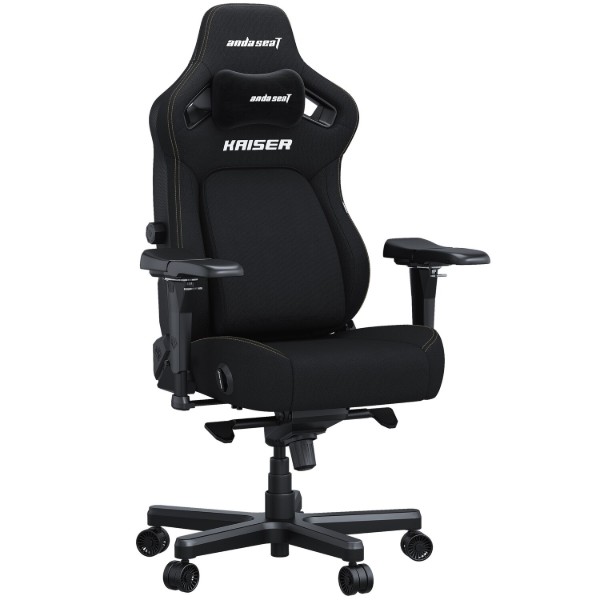 Фото - Крісло для геймерів Anda Seat Kaiser 4 Size L Black Linen Fabric (AD12YDDC-L-20-B-CF)