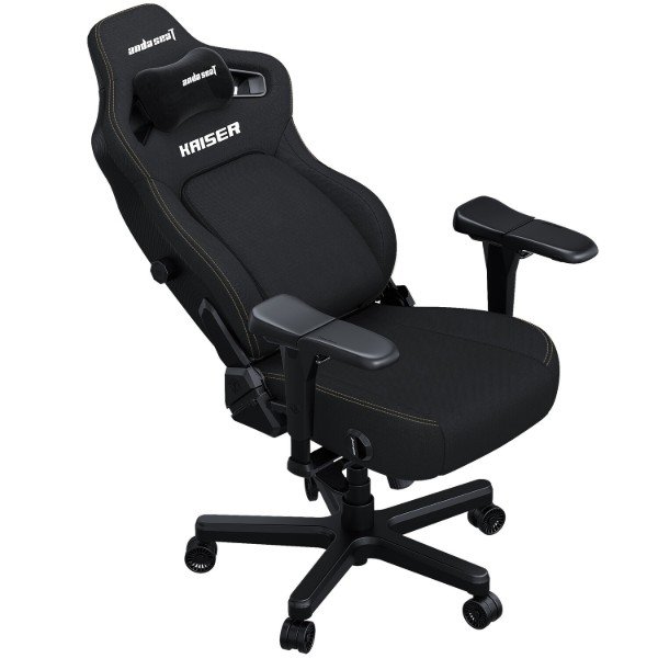 Фото - Крісло для геймерів Anda Seat Kaiser 4 Size L Black Linen Fabric (AD12YDDC-L-20-B-CF)