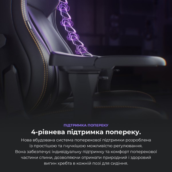 Фото - Крісло для геймерів Anda Seat Kaiser 4 Size L Black Linen Fabric (AD12YDDC-L-20-B-CF)