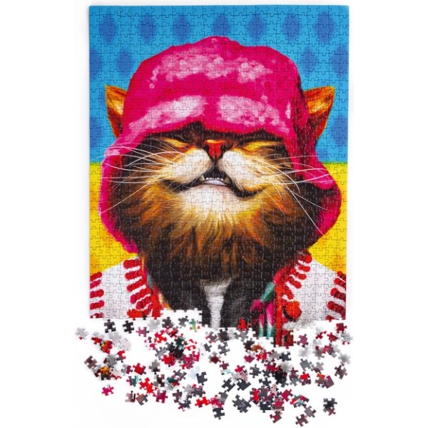 Фото - Пазли (8 +) De.tail "Smiling cat in pink hat " (DT1000-07)
